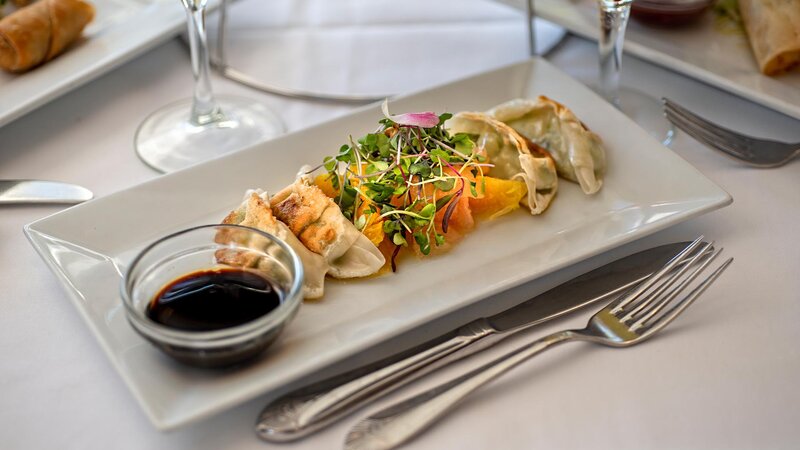 Edamame Dumplings appetizer