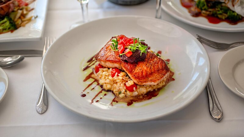 Pan roasted Salmon entree